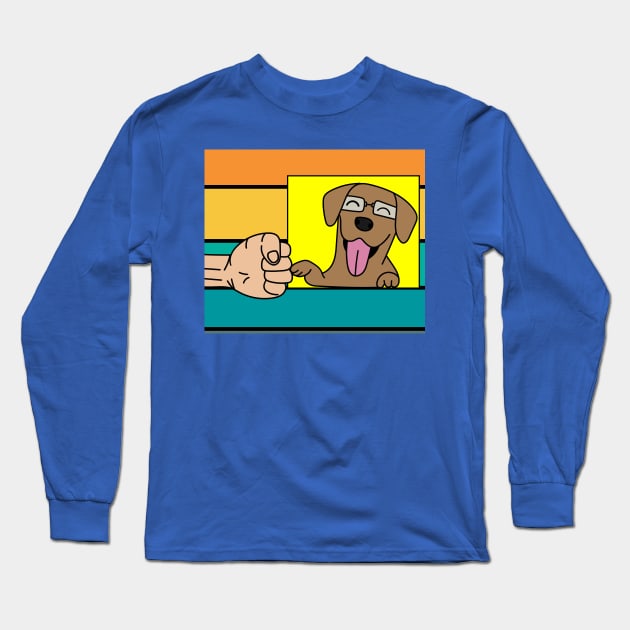 Best Retro Dog Owner Of All Time Long Sleeve T-Shirt by flofin